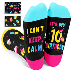 10th Birthday Socks – Funny Birthday Gift for Boys & Girls