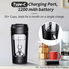 Electric Portable Whey Protein Shaker Bottle - Trusted Best Sellers™