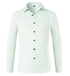 Men's Wrinkle-Free Stretch Business Shirt – Non-Iron Long Sleeve Dress Shirt