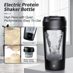 Electric Portable Whey Protein Shaker Bottle - Trusted Best Sellers™