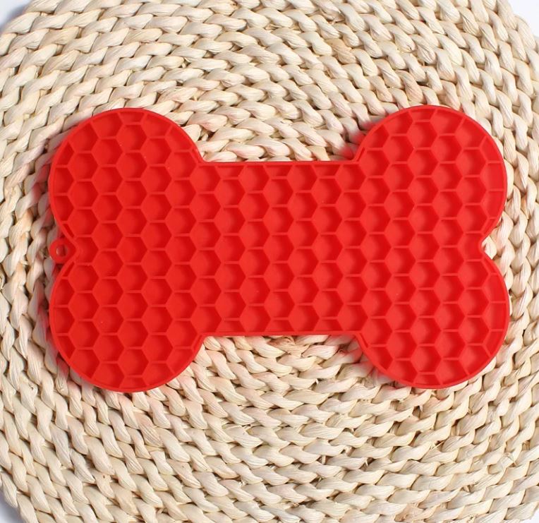 Bone Silicone Licking Dog Slow Food Mat - Trusted Best Sellers™