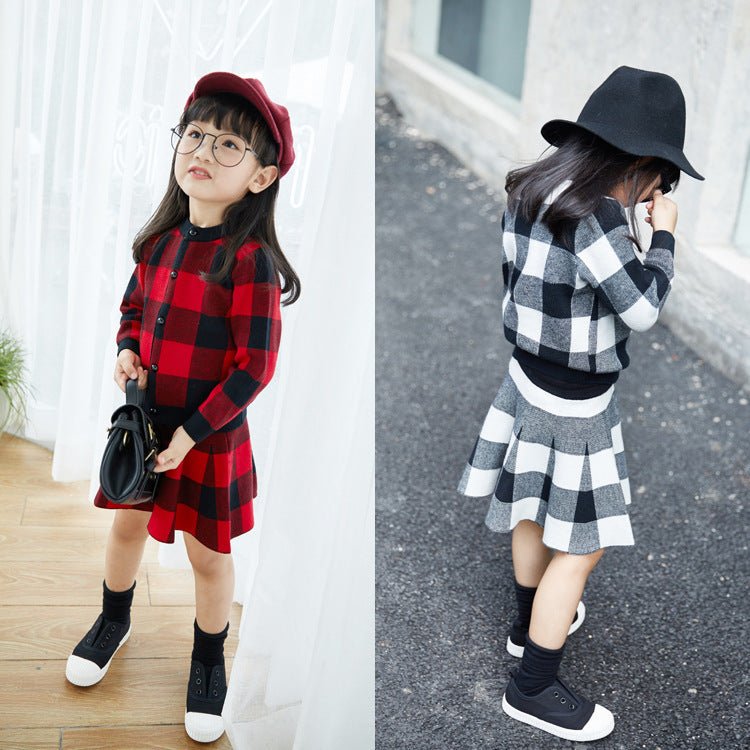2020 Spring Korean Style Girls' Plaid Jacket Set - Trusted Best Sellers™