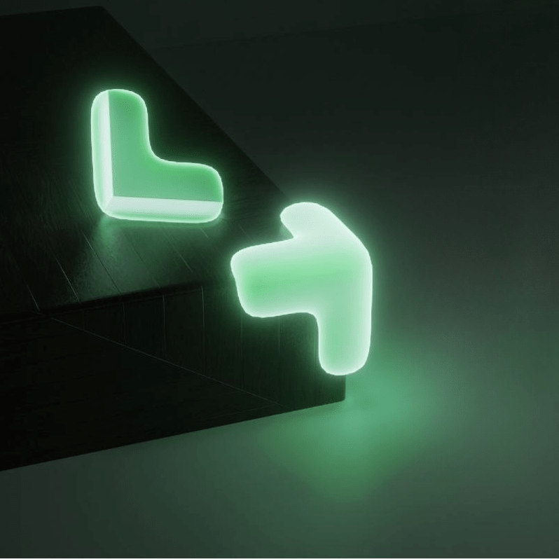 TBS Fluorescent Q-Bounce™ Glow-in-the-Dark Corner Protectors - Trusted Best Sellers™. All Rights Reserved. Trusted Best Sellers LLC.