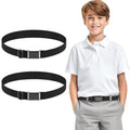 Adjustable Kids Elastic Belts Stretch Waist Belts - 2 Pack - Trusted Best Sellers™