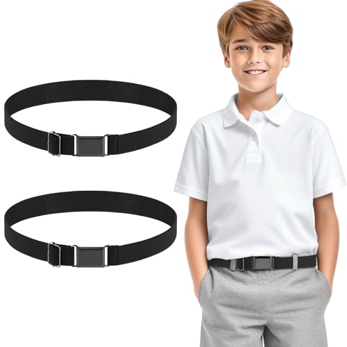 Adjustable Kids Elastic Belts Stretch Waist Belts - 2 Pack - Trusted Best Sellers™