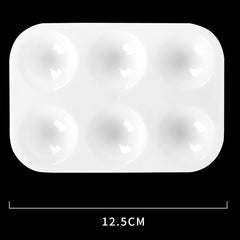 Plastic Flower-Shaped Oval Palette for Watercolor Painting