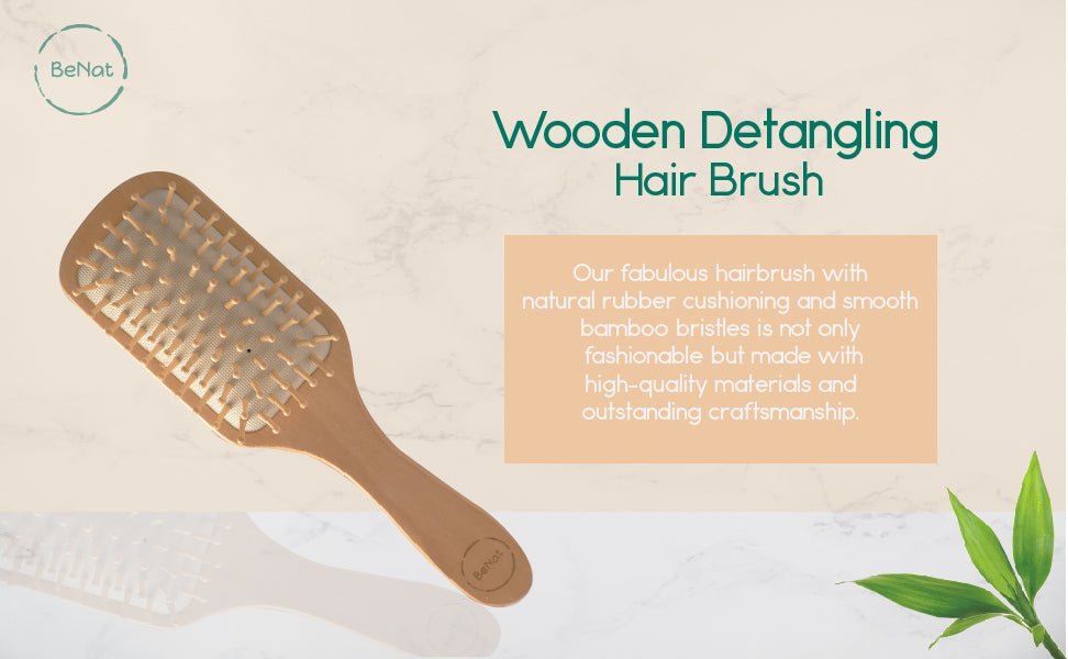 TBS Wooden Detangling Hair Brush - Trusted Best Sellers™