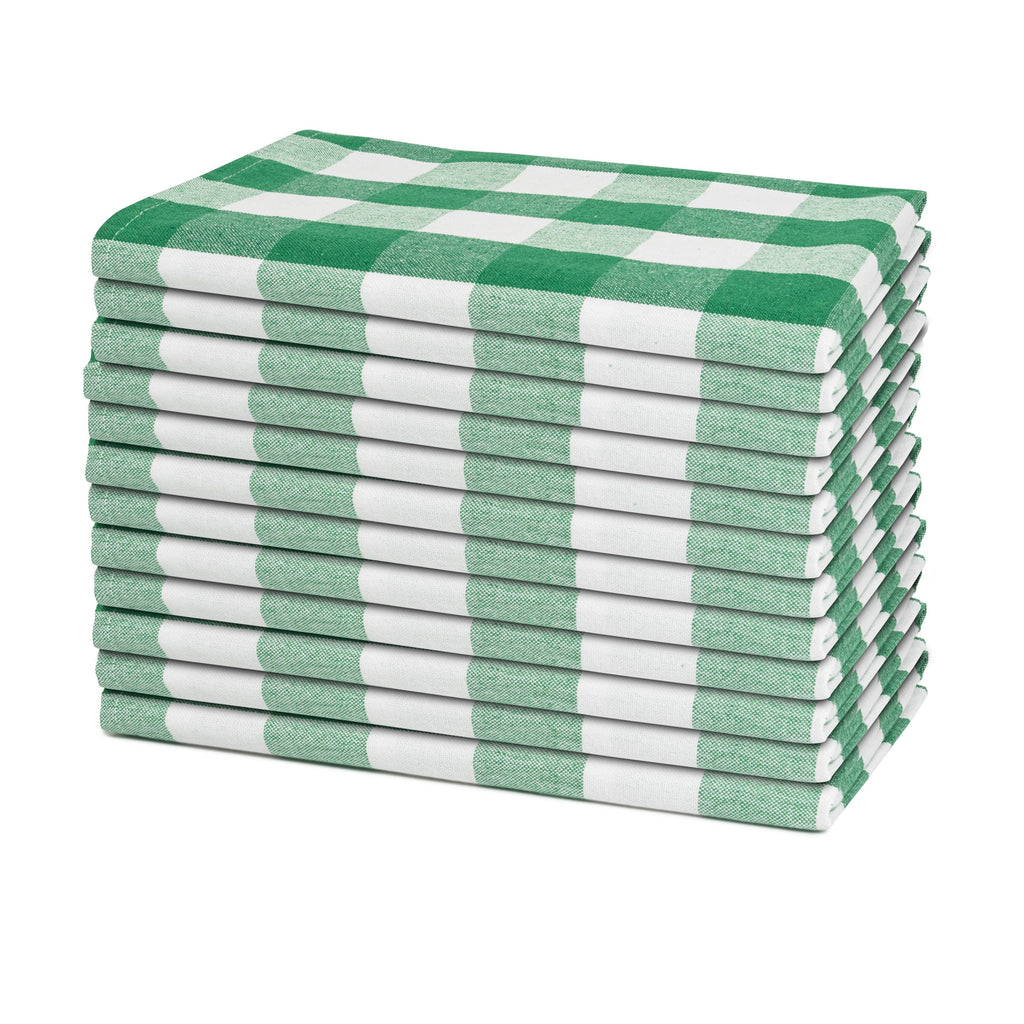 The Picky Fabric Dinner Napkins - Plaid Patterns - Organic Fabric Mart
