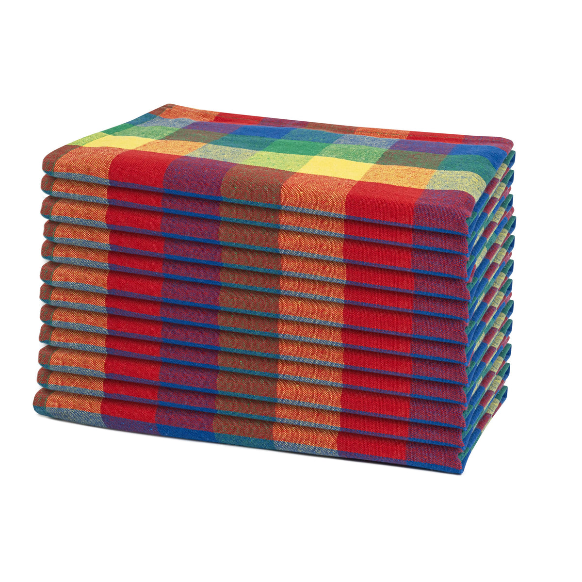 The Picky Fabric Dinner Napkins - Plaid Patterns - Organic Fabric Mart