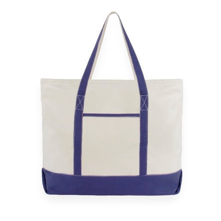 navy-zippered-canvas-tote - Trusted Best Sellers™