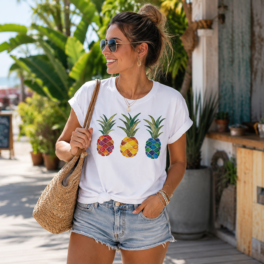 Sweet Summer™ Fruit Print Tee Shirt - Trusted Best Sellers™. All Rights Reserved. Trusted Best Sellers LLC.