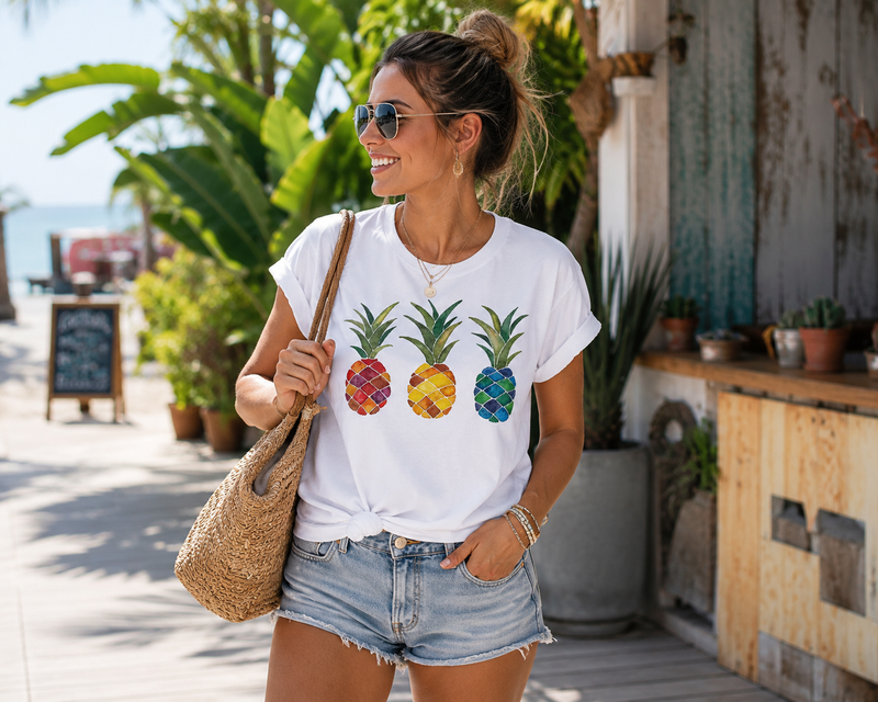 Sweet Summer™ Fruit Print Tee Shirt