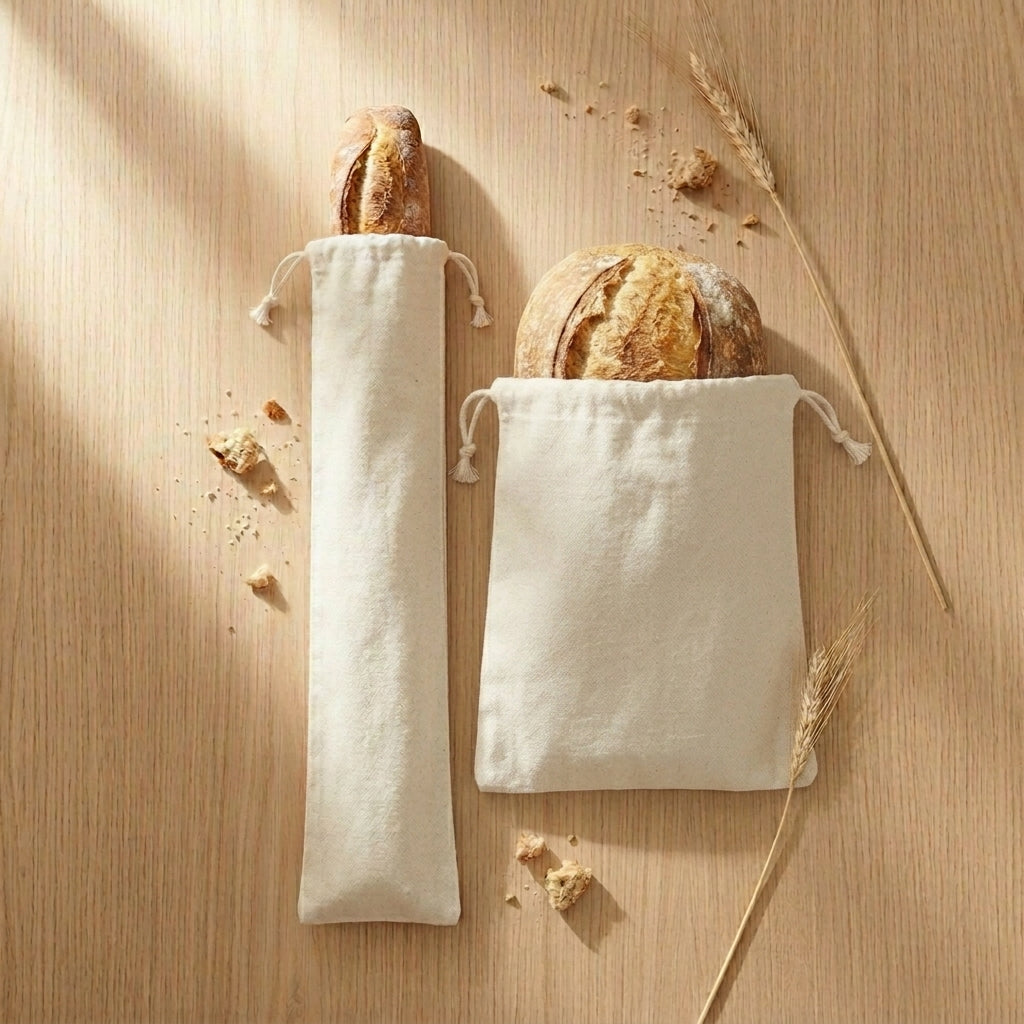 The Picky Collection Reusable Linen Bread Bags – 4-Pack