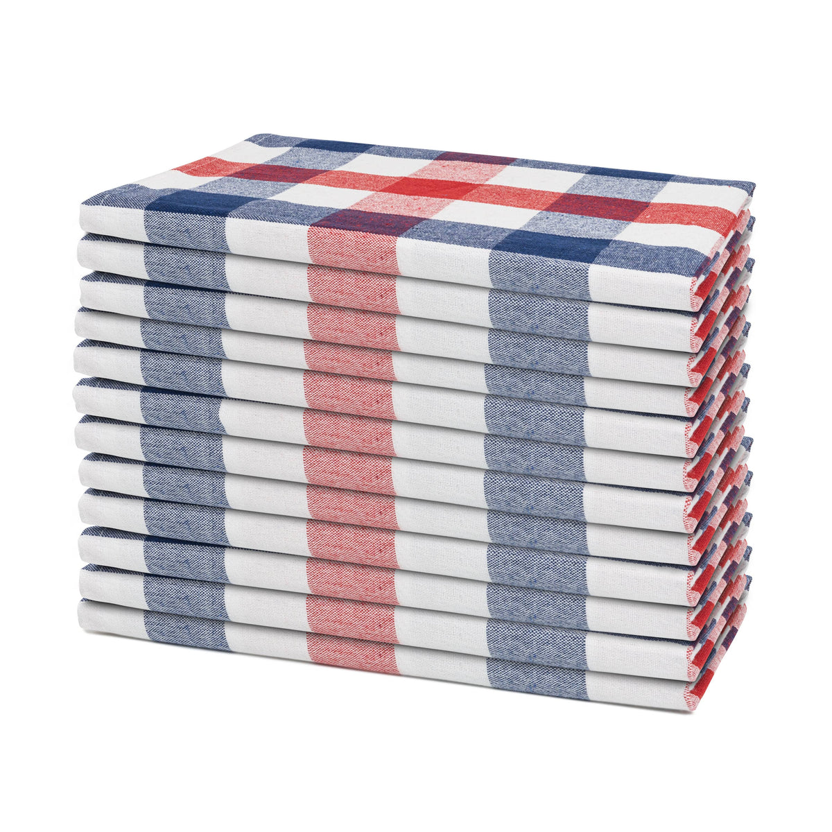 The Picky Fabric Dinner Napkins - Plaid Patterns - Organic Fabric Mart