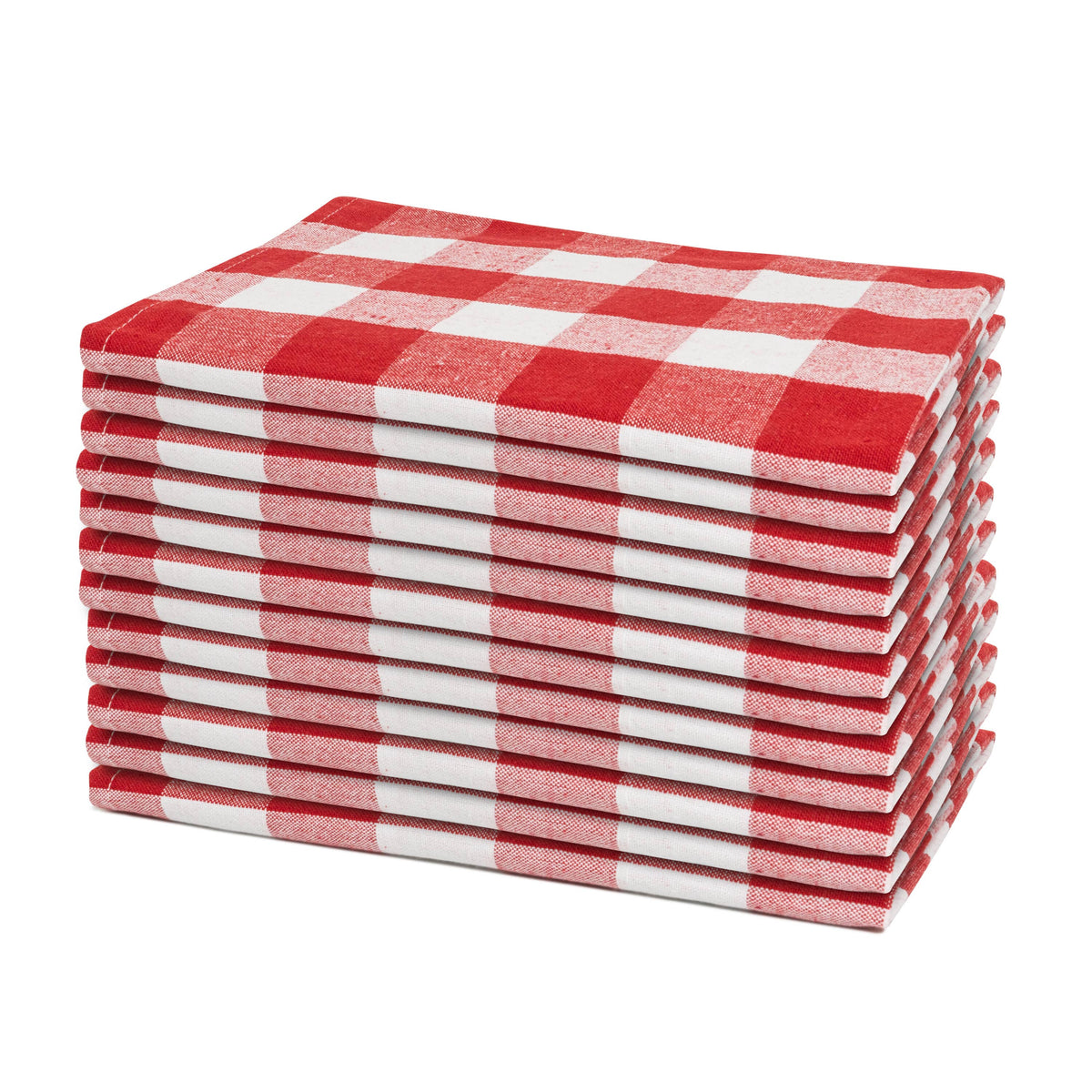 The Picky Fabric Dinner Napkins - Plaid Patterns - Organic Fabric Mart