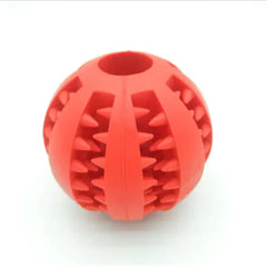 RuffStuff™ Slow Feeder Playtime Dog Ball – Non-Toxic Rubber Treat Dispensing Chew Toy