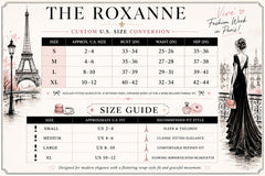 The Roxane™ Elegant Women's V-Neck Ruffle Hem Midi Dress