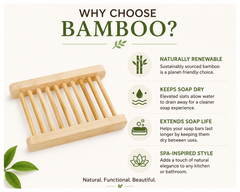 The Picky Bamboo Soap Bar Dish. Eco-Friendly
