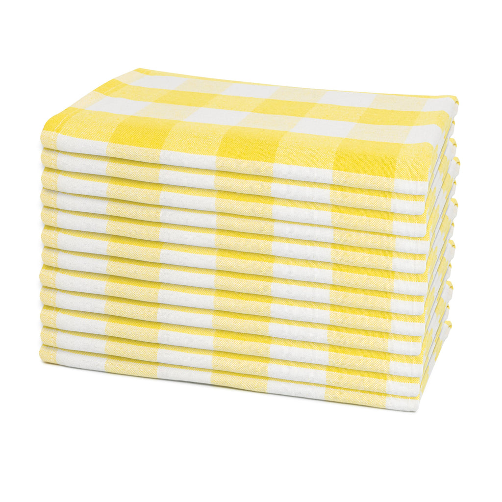 The Picky Fabric Dinner Napkins - Plaid Patterns - Organic Fabric Mart